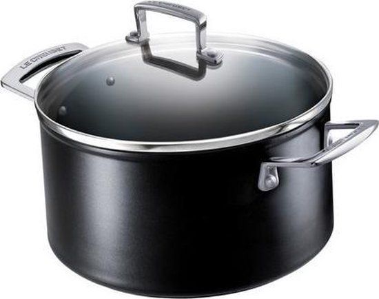 LE CREUSET Les Forgees Kookpan 18cm - Zwart