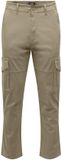 ONLY & SONS Cargo broek ONSDEAN Tapered fit Katoen Elastaan Crokery