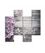 Homemania Wandfoto, motief: bloemen, 4 stuks, voor woonkamer, slaapkamer, meerkleurig, 76 x 0,3 x 50 cm, HM204PMDF282, MDF