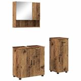 vidaXL Badkamermeubel Set Oud Hout 61 x 35 x 64 cm