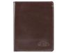Big Skinny Hipster lederen bi-fold slanke portemonnee voor heren, bruin