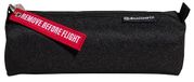 Exacompta - Réf. 52910E - 1 Half rond etui Flight - gerecycled polyester - volledig gevoerd - afneembaar label (sleutelhanger/deco) - Zwart