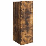 vidaXL Wandkast Gerookt eiken 33 x 34,5 x 94 cm Bewerkt hout