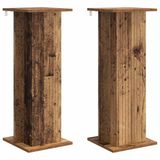 vidaXL Plantenstandaard 2 stuks Oud hout 30,5 x 30 x 80,5 cm Bewerkt hout