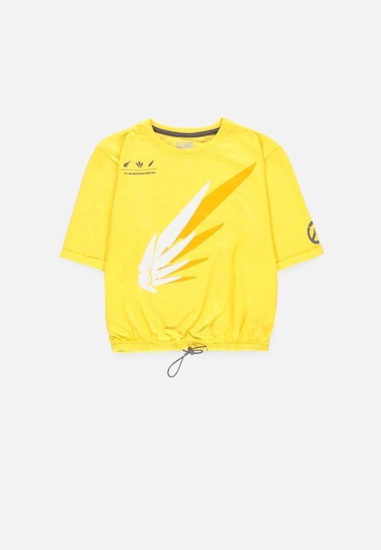 Overwatch - Mercy's Wings Crop Top - Women's - Yellow - Size L