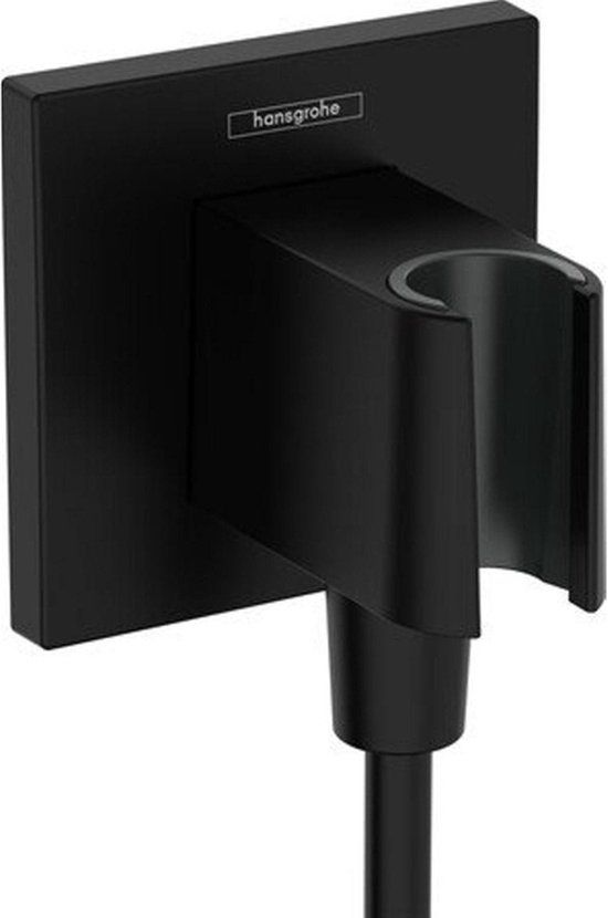 Hansgrohe Fixfit Porter E handdouchehouder mat zwart - RVS