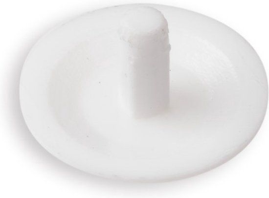 Hoenderdaal Fasteners Hoenderdaal Afdekkap tbv meubelverbinders - 15mm - kunststof - RAL 9010 (Per 100 stuks)