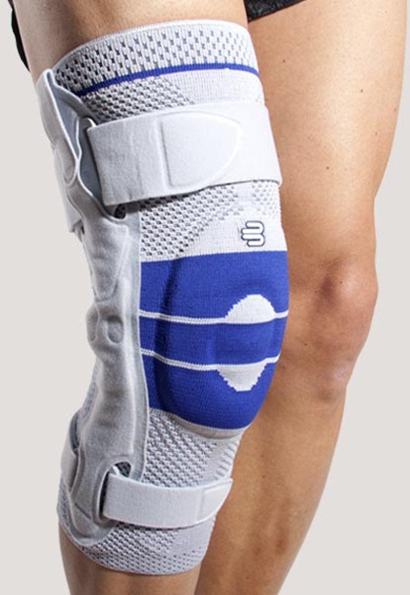 Bauerfeind GenuTrain S Kniebrace - maat 6 Rechts - kleur Titan