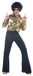 California Costumes Men's Disco King Gold and Black 70s Fancy Dress Costume