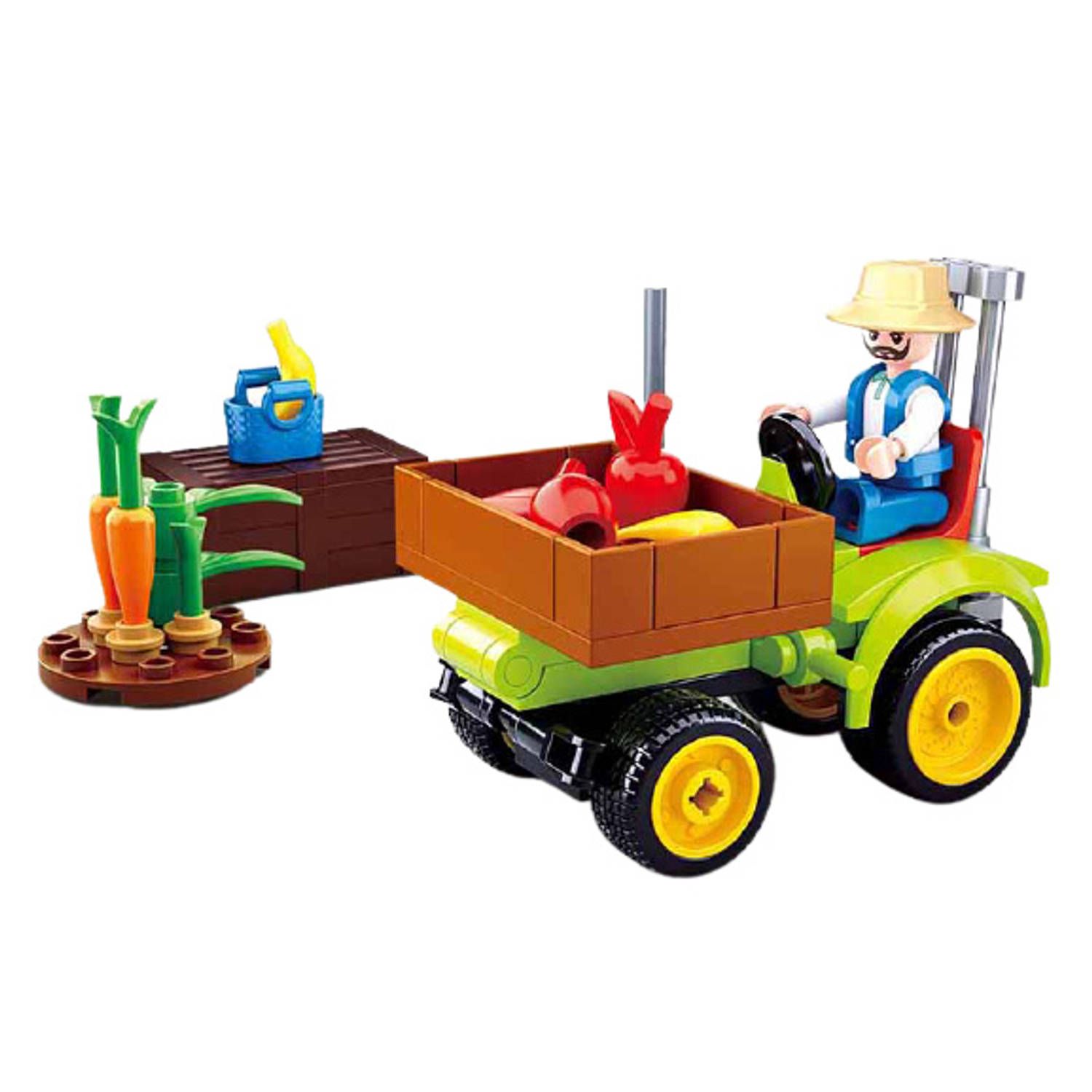 Sluban Town - Oogst Traktor - Multicolor