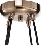 Lucea Kroonluchter Ressa Ø 59 cm antiek messing, 4-lamps