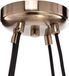 Lucea Kroonluchter Ressa Ø 59 cm antiek messing, 4-lamps