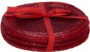 Gerimport Onderzetters - 6x stuks - kunststof - rood - 10 cm - voor glazen