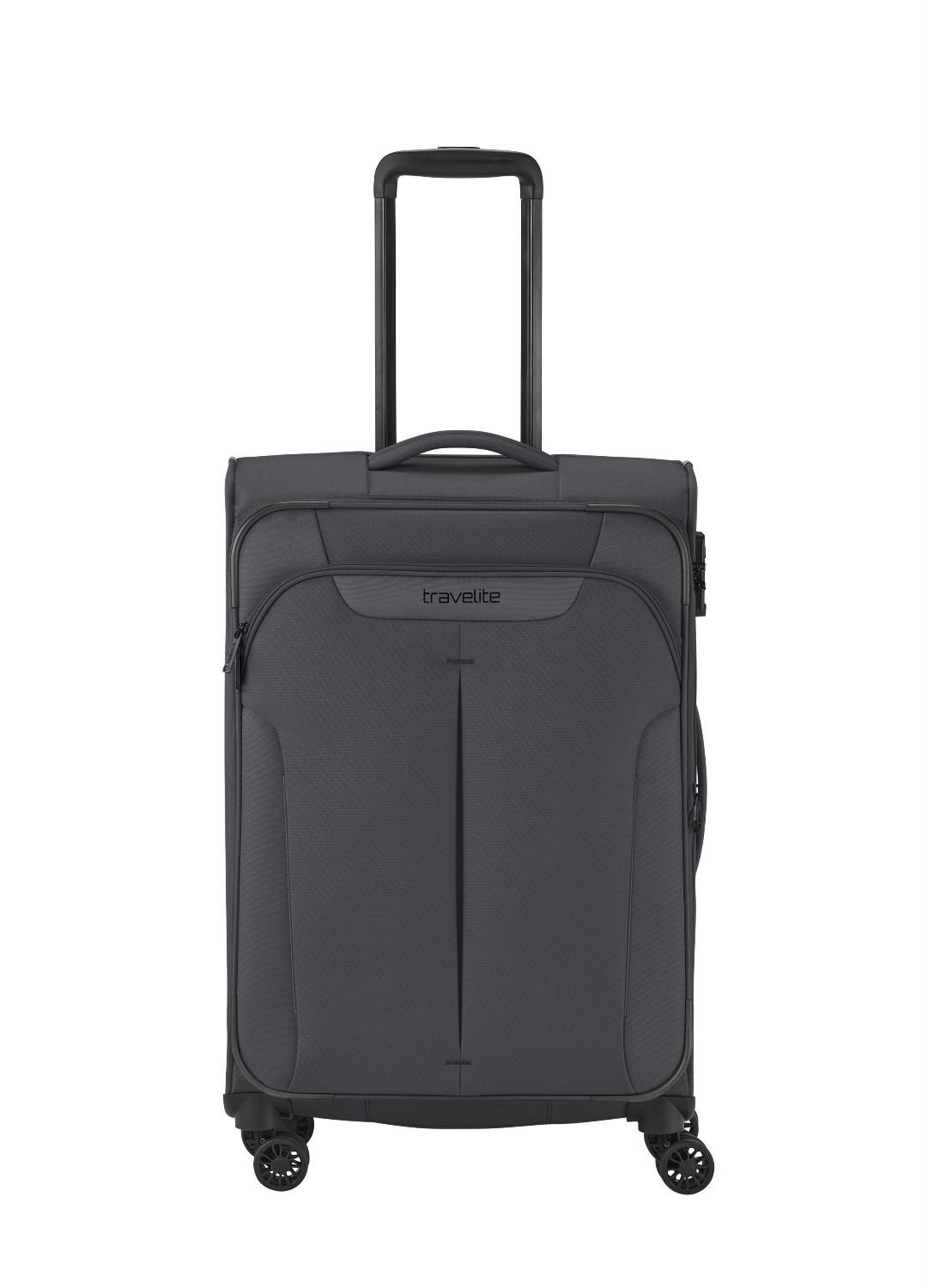 TRAVELITE Croatia Trolley M, 4 W, antraciet, uniseks, volwassenen