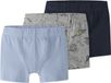 NAME IT NMMTIGHTS 3P GREY SPACE NOOS Jongens Boxershorts - 3 Stuks - Maat 92
