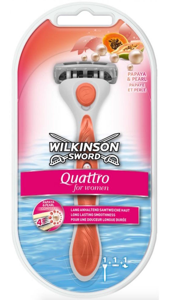 Wilkinson Quattro For Woman Scheerapparaat + 2 mesjes