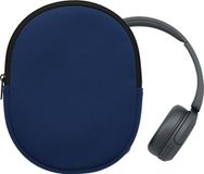 kwmobile hoes geschikt voor Sony WH-CH520 / WH-CH510 / MDR-ZX110 - 22,5 x 17 cm - Beschermhoes voor headset in donkerblauw - Van neopreen