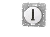 Schneider Electric Odace S520496 Ingebouwd Wit Polybutylene terephthalate (PBT) Glanzend IP21D IK04