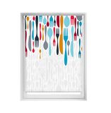 Blindecor Easy Jaloezie zonder boren, bedrukt, lichtdoorlatend, digitale druk, bestek, 100 x 150 cm