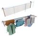 Merkloos Droogrek Balkonreling - Balkon Droogrek Inklapbaar - 202 cm - Aluminium Roestbestendig - Grijs