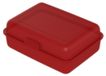Lunchbox School-Box - boîte à lunch sans BPA pour enfants et adultes - boîte à pain durable pour l'école, le travail et l'aventure, fabriquée en Allemagne - rouge tendance, matériau PP