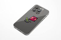 Bonateks, Digitaal bedrukte hoes, compatibel met iPhone 14 Pro, telefoonhoes, beschermhoes, schokbestendig, siliconen, flexibel, transparant