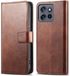 imoshion Luxe Bookcase - Convient aux Motorola ThinkPhone 25 / Motorola Edge 50 Neo - Brun foncé