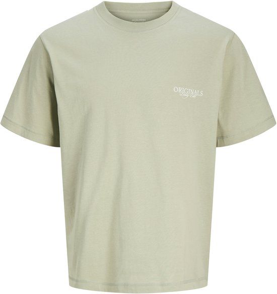 JACK&JONES Jongens T-shirt met korte mouw, ronde hals, loose fit, katoen, maat 152, Seagrass
