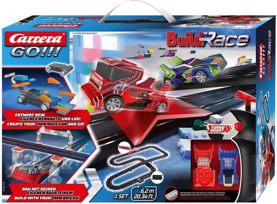 Carrera GO!!! Build 'n Race Racing Set 6.2 - 6.2m Track - 1:43 Scale - Electric Race Track Set
