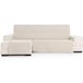 ECOMMERC3 Bankhoes voor chaise longue, normale maat links, eenvoudig aan te brengen met elastieken, grijs, compatibel met chaise longue-banken, links of rechts