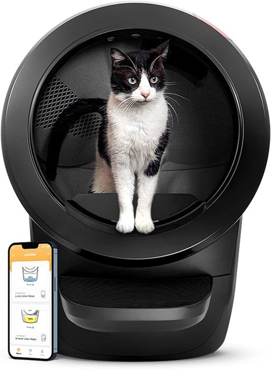 Whisker Litter-Robot 4 Automatische Kattenbak - Zwart - Zelfreinigend - met App