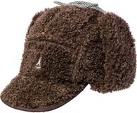 Kangol Chapka in imitatie omgekeerd lam Utility Flap bruin One size
