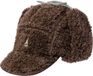 Kangol Chapka in imitatie omgekeerd lam Utility Flap bruin One size