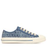 Guess Carey3 Lage sneakers Dames Blauw Leer Synthetisch Rubber Maat 37