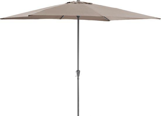 ACAZA Taupe Rectangular Parasol - 300 x 200 cm - Garden Umbrella