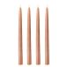 Bloomingville Bougie Shimmer Lot de 4 Marron
