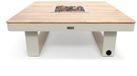 Happy Cocooning Horizon 95 - Design Gasvuurtafel Vierkant - Acaciahout & Aluminium - Oyster Beige - 95x95x35 cm