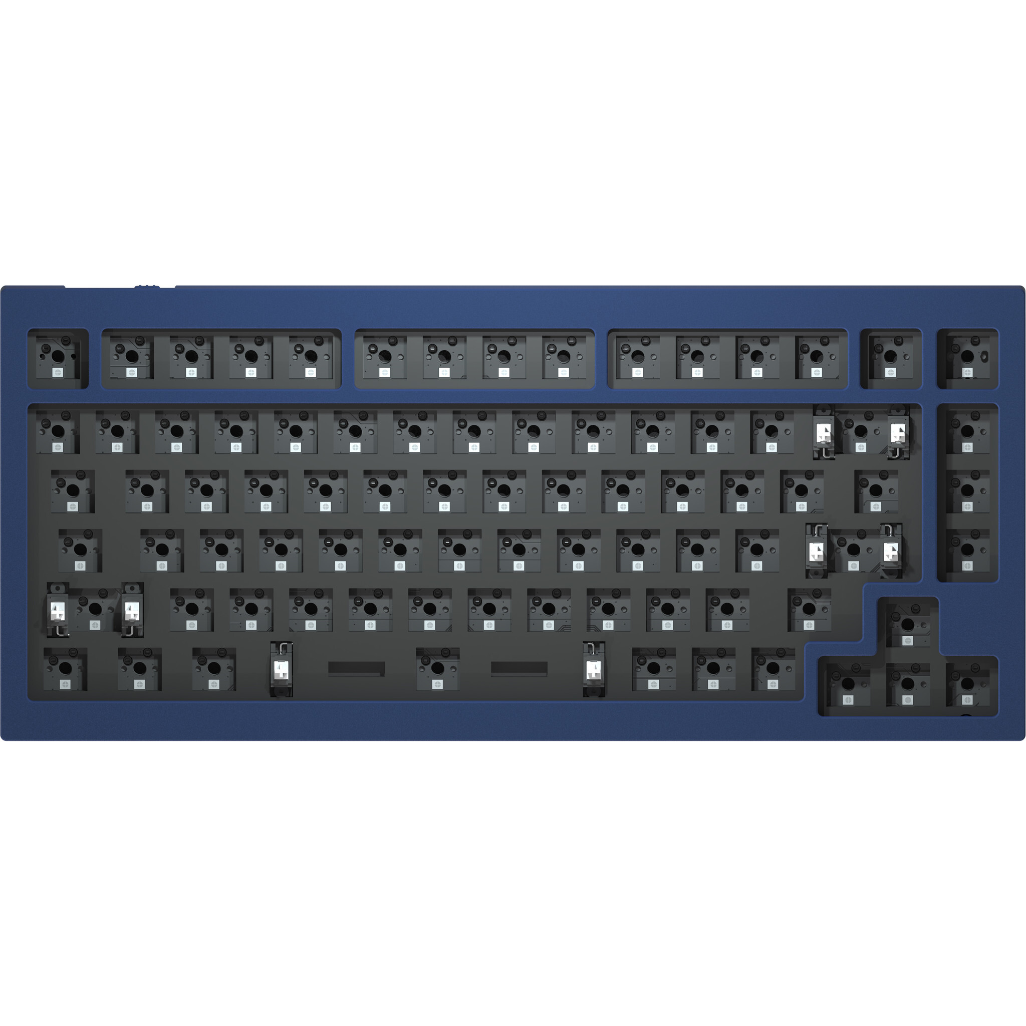 Keychron Q1 QMK Barebone ANSI navy blue hot-swappable toetsenbord voor Windows & Mac