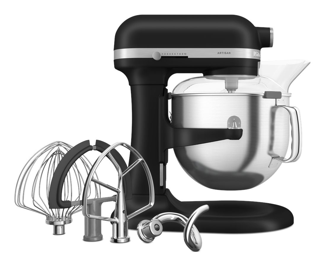 KitchenAid 5KSM70SHXEBM Staande mixer 375 W Matzwart