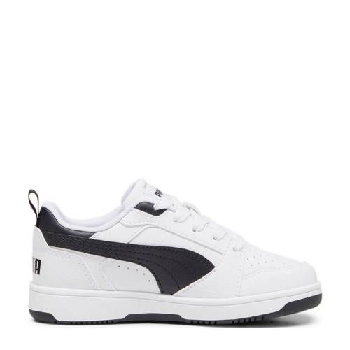 Puma Rebound V6 Lo Sneakers - Wit/Zwart