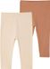 Vertbaudet Set van 2 lange baby-leggings meisje