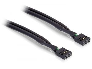 DeLOCK 82437 USB-kabel - 0,5 m - Zwart