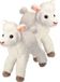 Wild Republic Europe 2x stuks peluche mouton/agneau peluche 20 cm