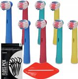 Oral-B Precision Clean Têtes de brosse de remplacement pour brosse à dents électrique pour enfants, 8 pièces