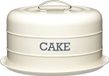 KitchenCraft Levende Nostalgia Luchtdichte Cake Opslag Tin /Cake Dome, 28,5cm - Antieke Crème
