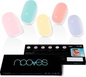 NOVA Nooves Kunstnagels Bridge Gel Zelfklevend Pastel Blauw Paars Roze Geel Glanzend 3 ml