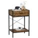 Vida Designs Brooklyn Console Tafel Hal Woonkamer Rustieke Plank Industriële Opbergmeubels (Donker Hout, 1 Lade)
