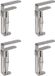 Shenzhen Haorui Industrial Technology Co., Ltd. 4 pinces à nappe en acier inoxydable