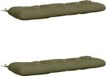 vidaXL - 2-delige - Coussin de canapé - VIANEN - 100% - Polyester - Vert olive