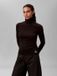 Calvin Klein T-shirt étiquette tissée col rond Lv047d350g Ub1 Noir Femme Taille L